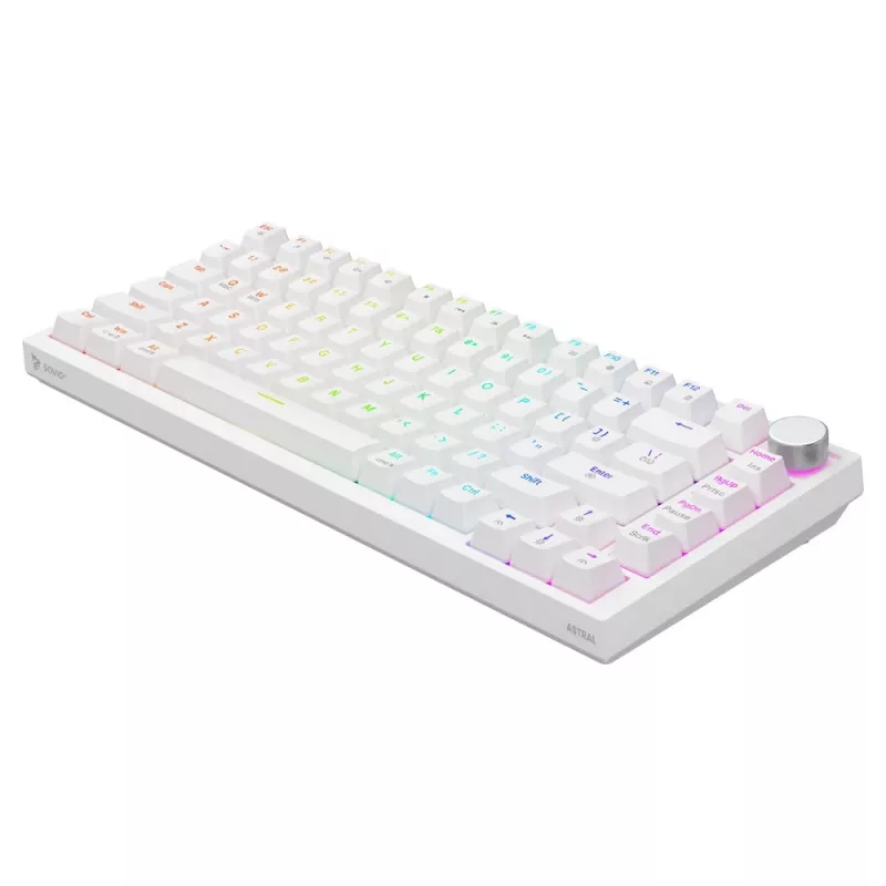 Klawiatura gamingowa Savio ASTRAL WHITE JADE USB QWERTY US International