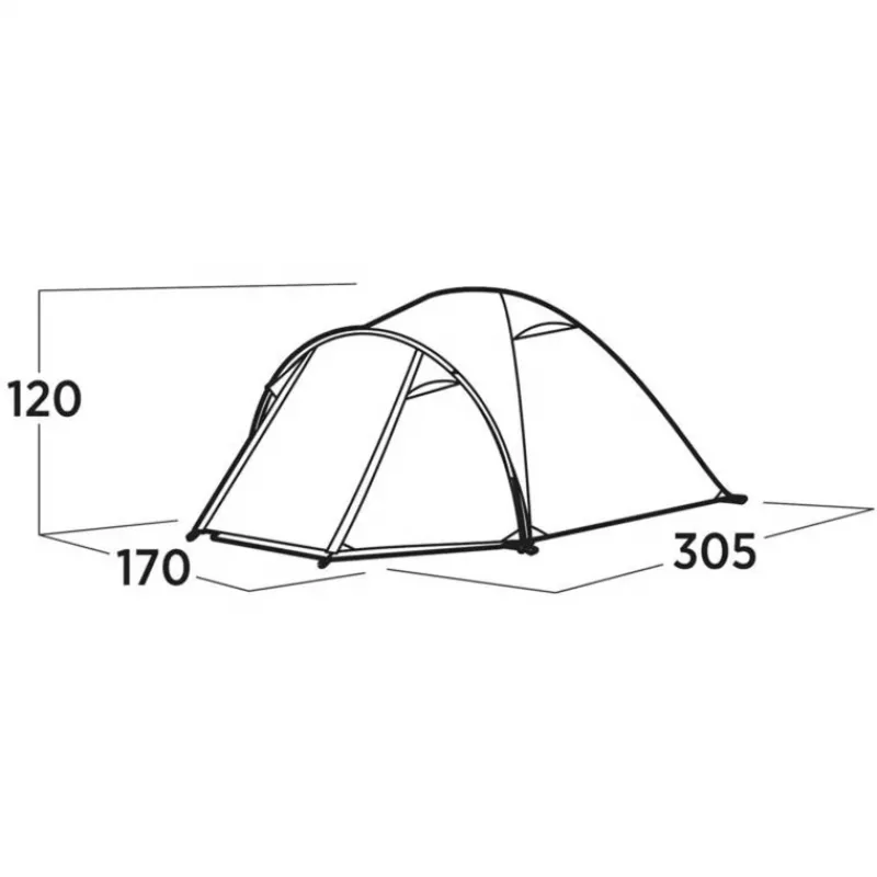Namiot kopułowy/igloo Easy Camp Setesdal 3 zielony