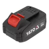 Bateria do narzędzi bezprzewodowych YATO YT-828463 — Li‑Ion 18V 4Ah, czerwona, wskaźnik ładowania