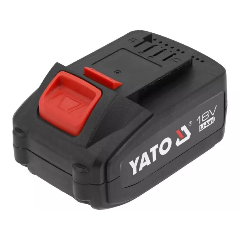 Bateria do narzędzi bezprzewodowych YATO YT-828463 — Li‑Ion 18V 4Ah, czerwona, wskaźnik ładowania