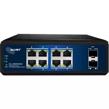 Przełącznik sieciowy ALLNET ALL-SGI8108v2 8-portowy 10/100/1000 Mbps Gigabit