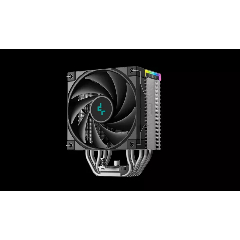 Chłodzenie powietrzne DeepCool AK500S Digital SE — wentylator 120 mm, obsługa gniazd LGA1700/AM5/AM4 oraz Intel LGA115x/1200, czarne