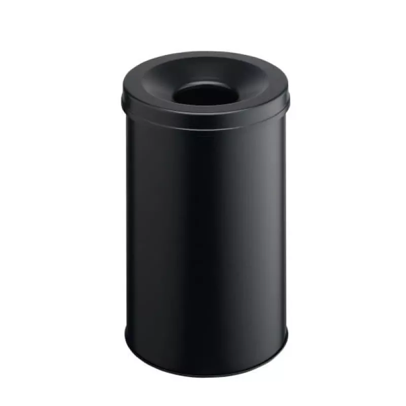 Waste Container Round Steel Czarny Durable 330601