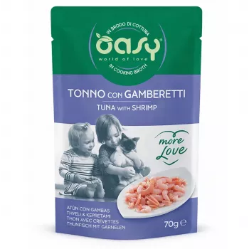 Oasy More Love Saszetka z tuńczykiem i krewetkami 70 g