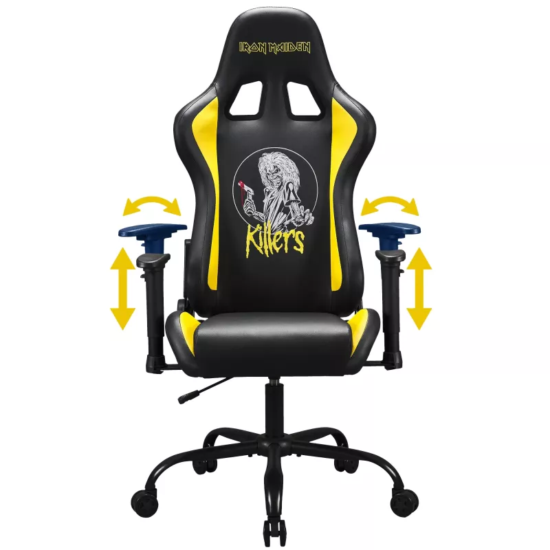 Fotel gamingowy SUBSONIC Subsonic Pro Iron Maiden Killers — ergonomiczna konstrukcja, regulowana wysokość