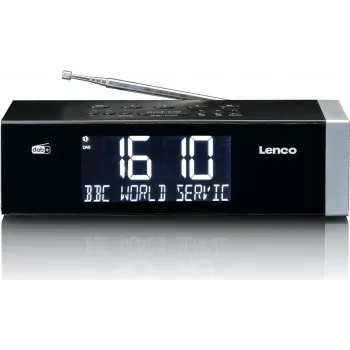 Budzik radiowy Lenco CR-640BK DAB+ z Bluetooth 5.0 i wyświetlaczem LCD