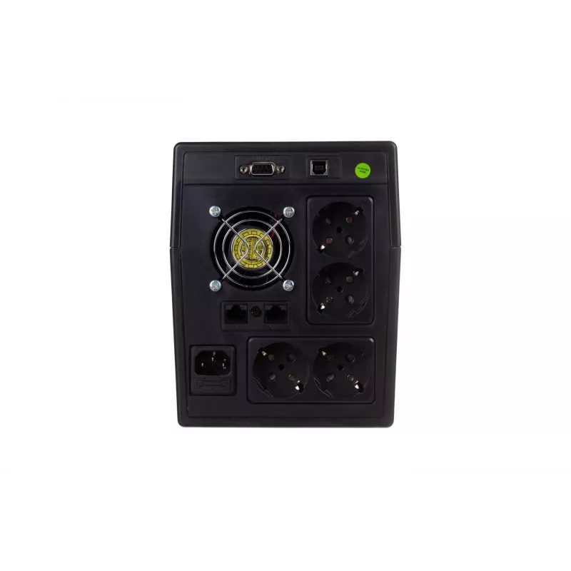 UPS DIGITUS Line-Interactive 2000VA/1200W, 2×12V 9Ah, AVR, 4×Schuko, USB, RS232, RJ45