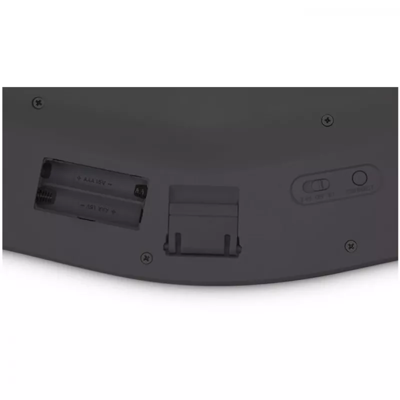Kensington ProFit Ergo Wireless klawiatura FR, Full-size (100%), Wired & Wireless, RF Wireless + USB, AZERTY, Czarny