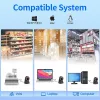 Qoltec Czytnik Kodów Kreskowych 1D i QR 2D, Czarny
