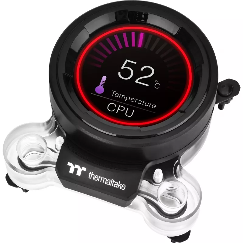 Blok wodny CPU Pacific MX2 Ultra, miedziany, z wyświetlaczem LCD 2,1 cala i czujnikiem temperatury