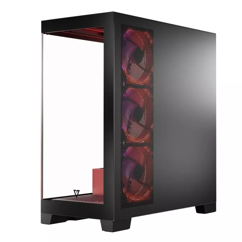 Obudowa PC MODECOM Volcano SPACE APEX ARGB Midi Tower, hartowane szkło, USB-C, obsługa ATX/microATX/Mini-ITX, GPU do 430 mm, chłodzenie CPU do 180 mm