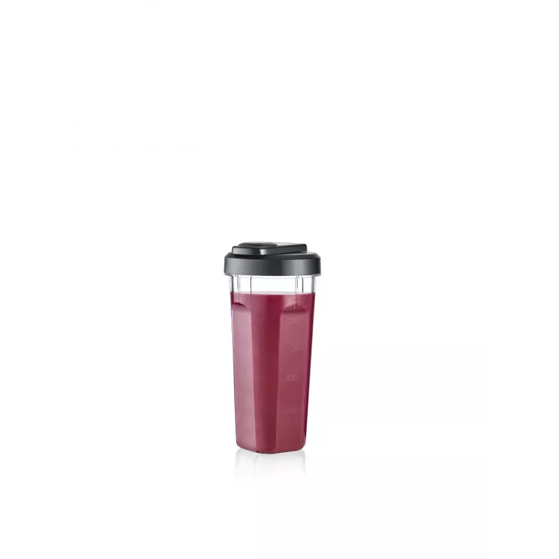 Blender stołowy SEVERIN SM 3743 — pojemnik 0,6 l, 320 W, czarny, ostrza ze stali nierdzewnej