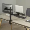 Uchwyt ścienny do monitora SBOX LCD-LM01-2 do ekranów 13–27 cali, maks. obciążenie 12 kg, VESA 100x100