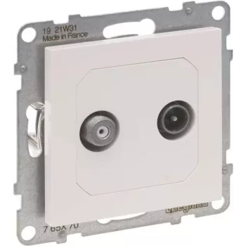 Legrand SEANO Pojedyncze gniazdo TV-SAT f 765170 2 Kabel i HD-TV w kolorze czarnym 5 (765170)