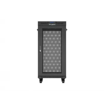 Szafa rackowa LANBERG FF01-6624-23BL 24U wolnostojąca 19 cali 600×600 mm IP20 czarna