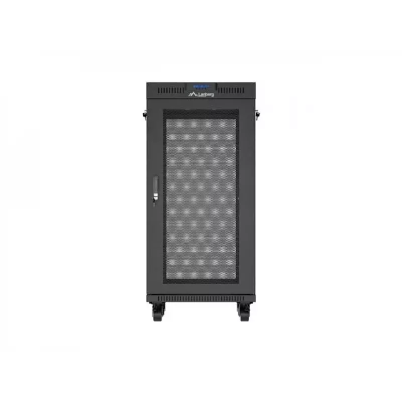 Szafa rackowa LANBERG FF01-6624-23BL 24U wolnostojąca 19 cali 600×600 mm IP20 czarna