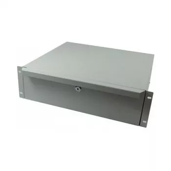ALL-S0002060, Szuflada, szary, metal, 3U, 19 cali, 440 mm