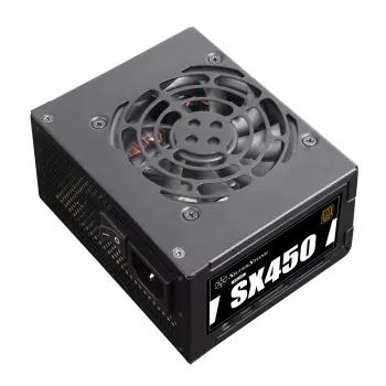 SilverStone SST-SX450-B - zasilacz (wewnętrzny) - ATX12V 2.4/ SFX12V - 80 PLUS Bronze - AC 90-265 V - 450 Watt - aktywne PFC - czarny