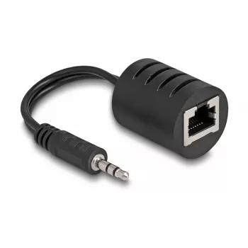 DeLOCK kabel audio RJ-45 3.5mm Czarny 87858