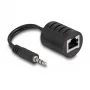 DeLOCK kabel audio RJ-45 3.5mm Czarny 87858