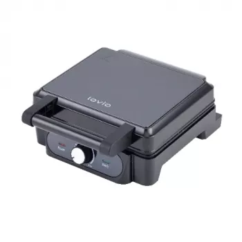 Gofrownica Lovio LVWF001BK — 1400 W, czarna, elektryczna gofrownica blatowa
