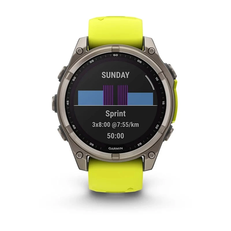 Garmin fenix 8 3.3 cm (1.3) 47 mm cyfrowy 260 x 260 pikseli ekran dotykowy Tytan Wi-Fi GPS (satelitarny)