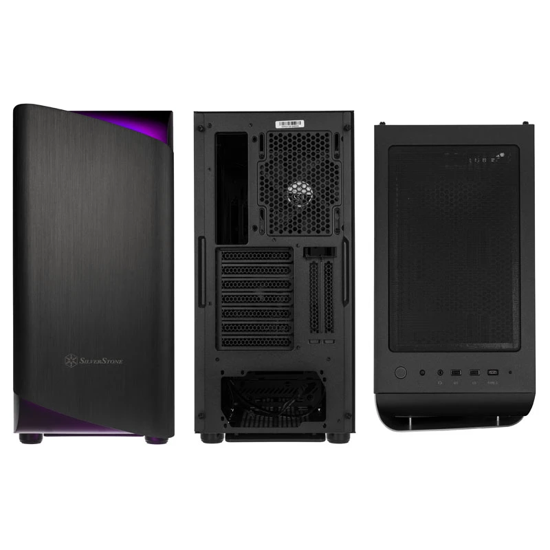 SilverStone Seta A1 Midi-Tower, Szkło hartowane - czarny
