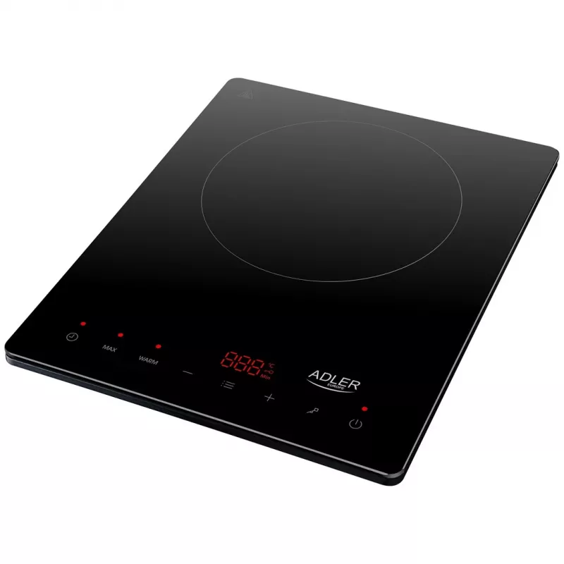 Adler AD 6513 płyta grzewcza Czarny Blat 29 cm Strefa płyta indukcyjna 1 strefa(y)