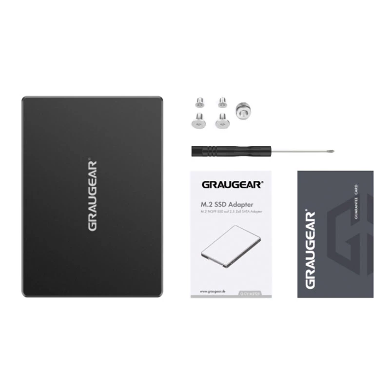 Zestaw montażowy GRAUGEAR G-CV-M2T25 Czarny Aluminium
