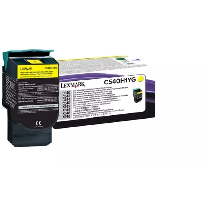 Kaseta z tonerem Lexmark C540H1YG 1000 stron Żółty