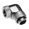 Alphacool Eiszapfen Connector Series - Gewinkelter adapter montażowy do układu chłodzenia cieczą - srebrno-niklowy