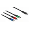 Kabel ładujący DeLOCK 3 w 1 USB Type-C na Lightning Micro USB 1 m