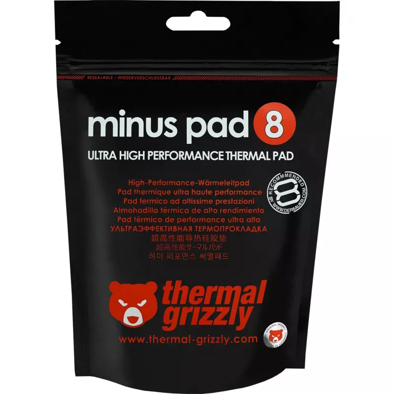 Podkładka termiczna Thermal Grizzly Minus Pad 8 — 100 x 100 x 3,0 mm, różowa