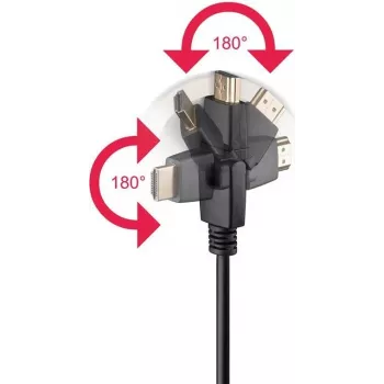 Goobay 61283 Kabel HDMI 1,5 m HDMI typu A (Standard) Czarny (61283)