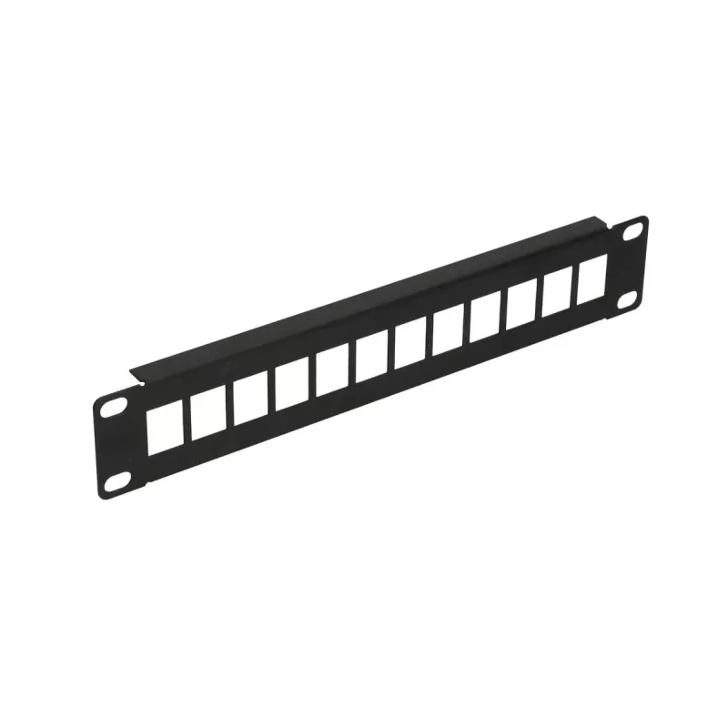 Patch panel Extralink 12-port UTP 10 cali, obudowa metalowa, czarny