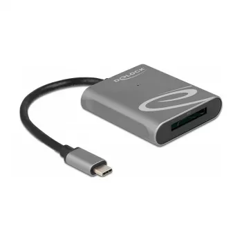 Czytnik kart DeLOCK 91741 USB 3.2 Gen 1 Type-C Czarny Szary