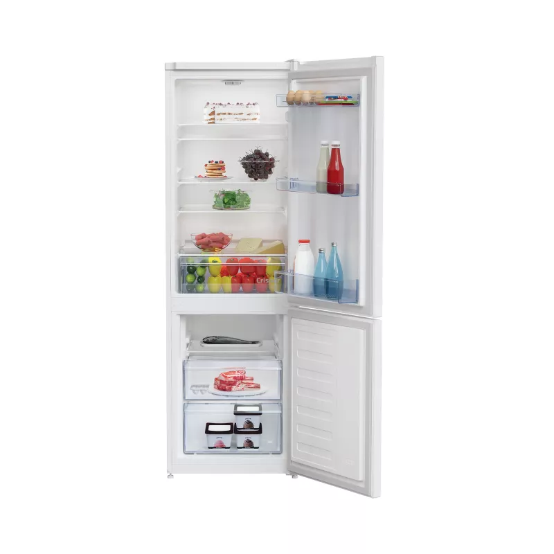 Lodówka BEKO RCSA270K40WN, Klasa energetyczna E, Wysokość 171 cm, Biała