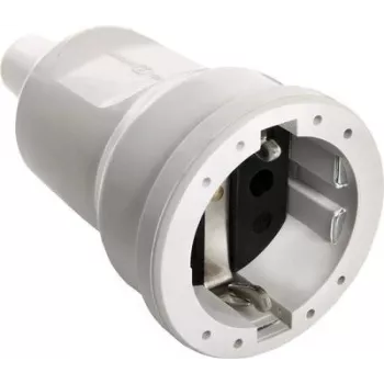 as - Schwabe 62223 Uziemiona złączka PVC 230 V Szara IP20 (62223)