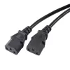 Akyga AK-PC-04A Przewód rozdzielający CEE 7/7 na 2x IEC C13, 1,8 m, czarny