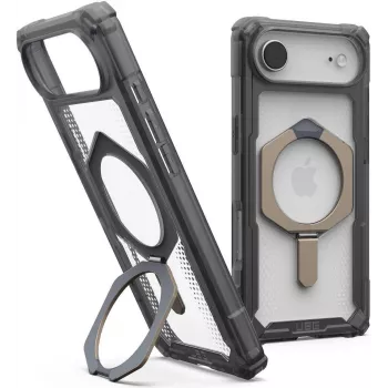 UAG Urban Armor Gear Plasma XTE MagSafe Etui z podstawką | Apple iPhone Air | popielaty (przezroczysty)/tytan | 114525113136 (114525113136)