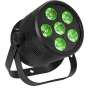 Reflektor sceniczny LED EUROLITE Silent Par 6 QCL Floor RGBW 6x4W, kompaktowy par montowany na podłodze