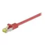 Wentronic GoobayCat.7 Kabel surowy kabel krosowy, S/FTP (PiMF), czerwony, 30 m - LSZH bezhalogenowy, miedź, wtyczka RJ45 (91679)