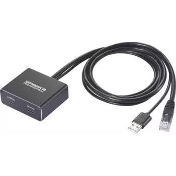 SpeaKa Professional SP-GNS-250 Adapter/Hub sieciowy 1 GBit/s USB-C®, RJ45 (SP-13595928)