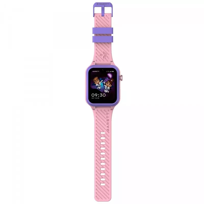 Smartwatch Garett Kids Essa 2 4G Pink — dziecięcy zegarek GPS z 4G, połączeniami głosowymi, SOS