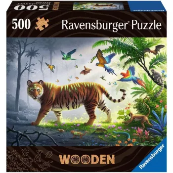 Drewniane puzzle Tygrys w dżungli (505 elementów)