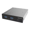 Akasa Panel USB 20 Gb/s Type-C z podwójnymi portami Type-A 5 Gb/s