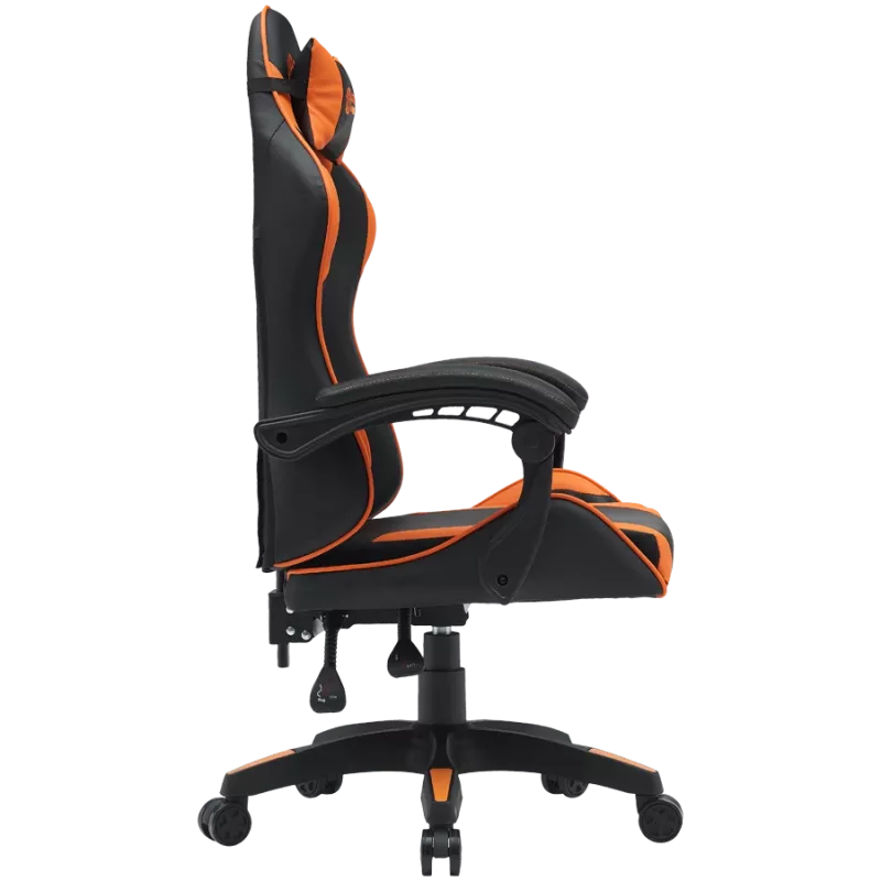 Fotel gamingowy CANYON Core SGCH2 Czarno-Pomarańczowy — ergonomiczny design, regulowana wysokość