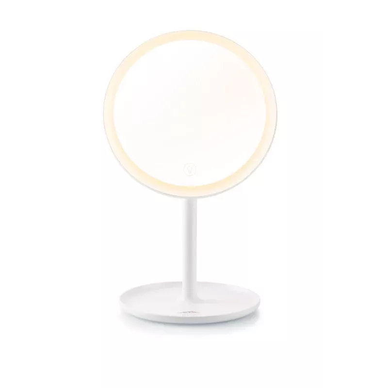 Wolnostojące lusterko do makijażu LED ETA Fenité okrągłe 20 cm, sterowanie dotykowe, USB, wbudowana bateria LiPo