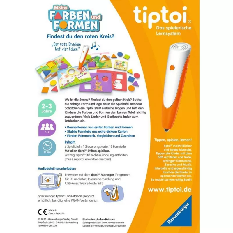 tiptoi Moje kolory i kształty, gra planszowa
