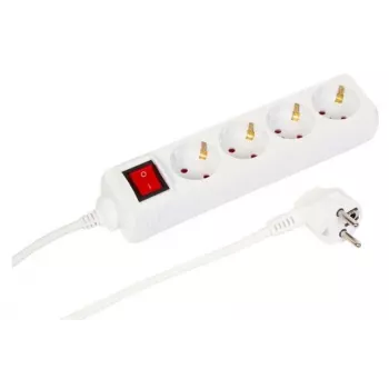 Microconnect MC-GRU0043WS przedłużacz zasilający 3 m 4 gniazda AC Wewnętrzne Biały